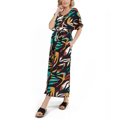 Fundango Tathar Dress ruha Black Plant