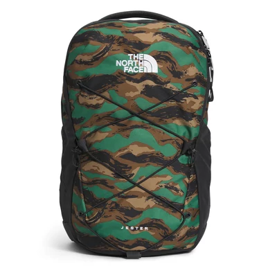 The North Face Jester II hátizsák Deep Grass Green Painted Camo Print Asphalt Grey