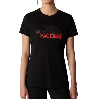 The North Face Easy póló TNF Black Fiery Red Dip