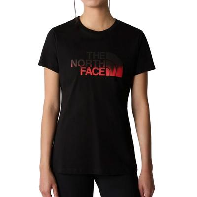 The North Face Easy póló TNF Black Fiery Red Dip
