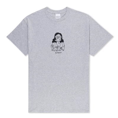 Ripndip Cat Lady póló Ash Heather
