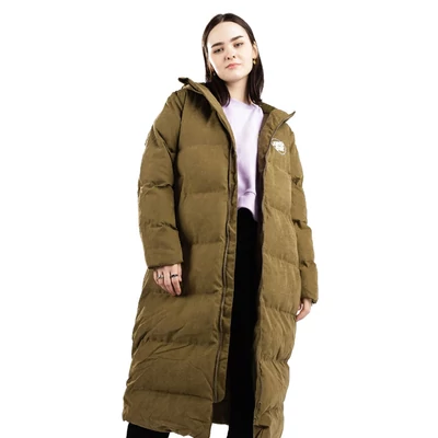 Santa Cruz Demand Long Quilted parka kabát Khaki