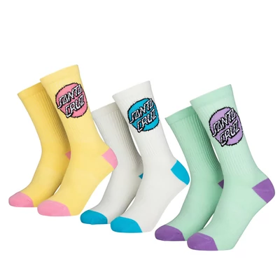 Santa Cruz Pop Dot zokni Assorted 3 pár