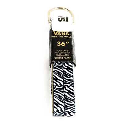 Vans cipőfűző Black White Zebra 1 pár 91cm