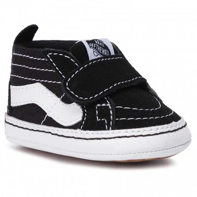 Vans Sk8-Hi Crib baba cipő Black True White