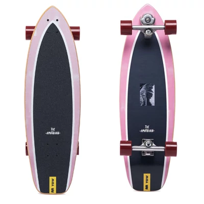 Yow Amatriain Surf Cruiser komplett gördeszka Black Pink 33,5