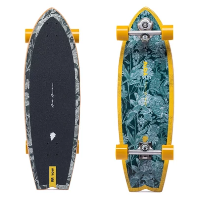 Yow Aranburu Surf Cruiser komplett gördeszka Green Yellow 32,5