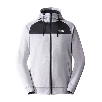 The North Face Reaxion Fleece zipzáros kapucnis  pulóver TNF Light Grey Heather Asphalt Grey