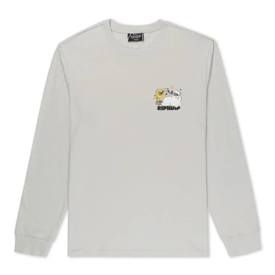 Ripndip No Music No Life hosszú ujjú póló Sleeve Grey