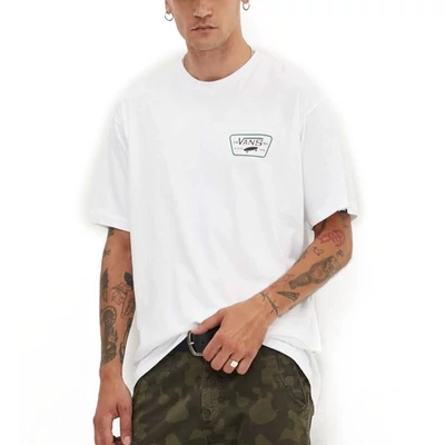 Vans Full Patch Back póló White Black Verdant Green