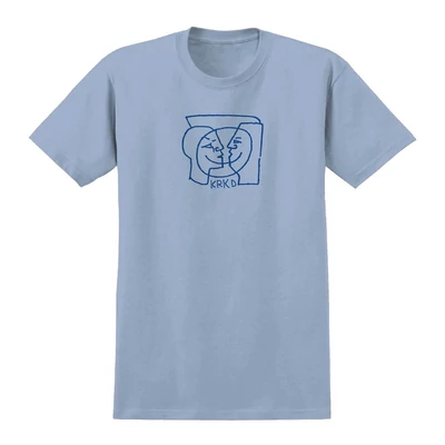 Krooked Moonsmile póló Powder Blue