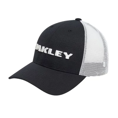 Oakley Heather New Era Bark Logo Trucker sapka Blackout