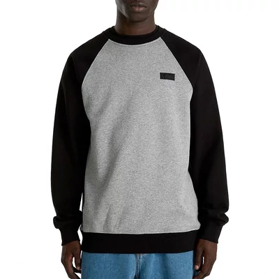 Vans Core Basic Raglan Crew pulóver Black Cement Heather