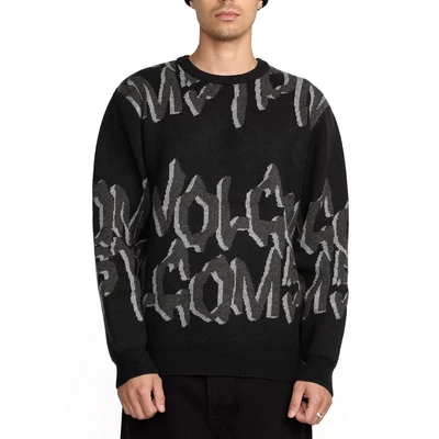 Volcom Stone Jacquard kötött pulóver Black