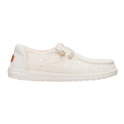 Heydude Wendy Sequin Lace cipő Ivory