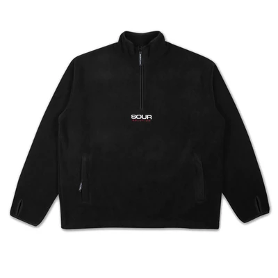 Sour Half Zip micro Fleece pulóver Black