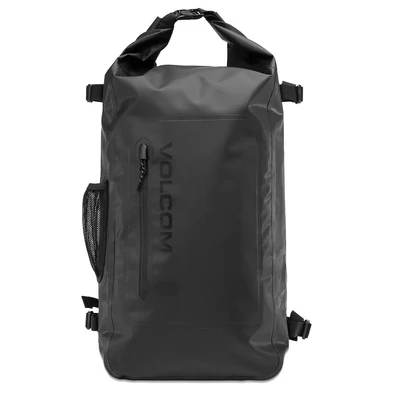 Volcom Drystone Dry Wet Roll Top hátizsák Black
