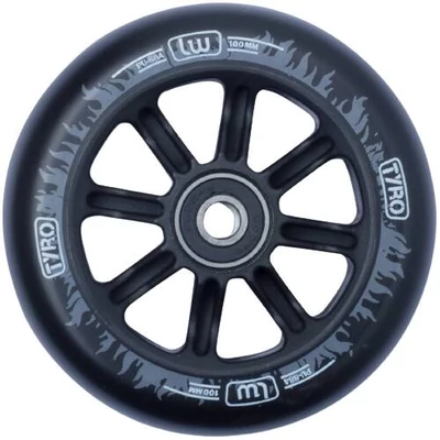 Longway Tyro Nylon Core Pro roller kerék 100mm Black/White Flame