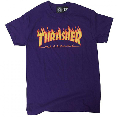 Thrasher Flame póló Purple