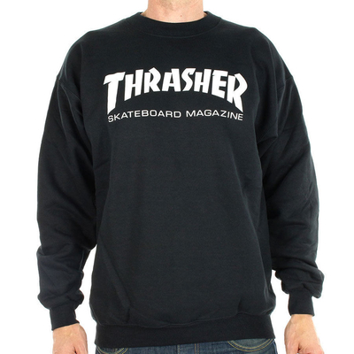 Thrasher Skate Mag Crew pulóver Black