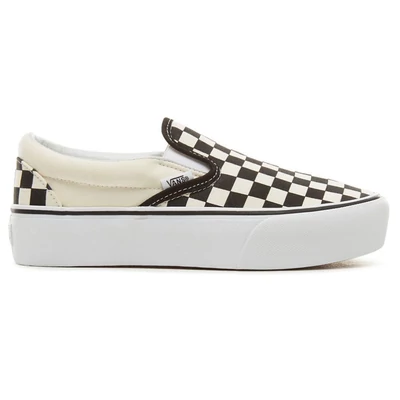 Vans Slip-On Platform cipő Black White Checkerboard