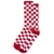 Vans Checkerboard Crew zokni Red White Check 1 pár
