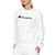 Champion Large Embroidered Logo F21 Crew pulóver WHT