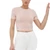 The North Face Crop póló Pink Moss