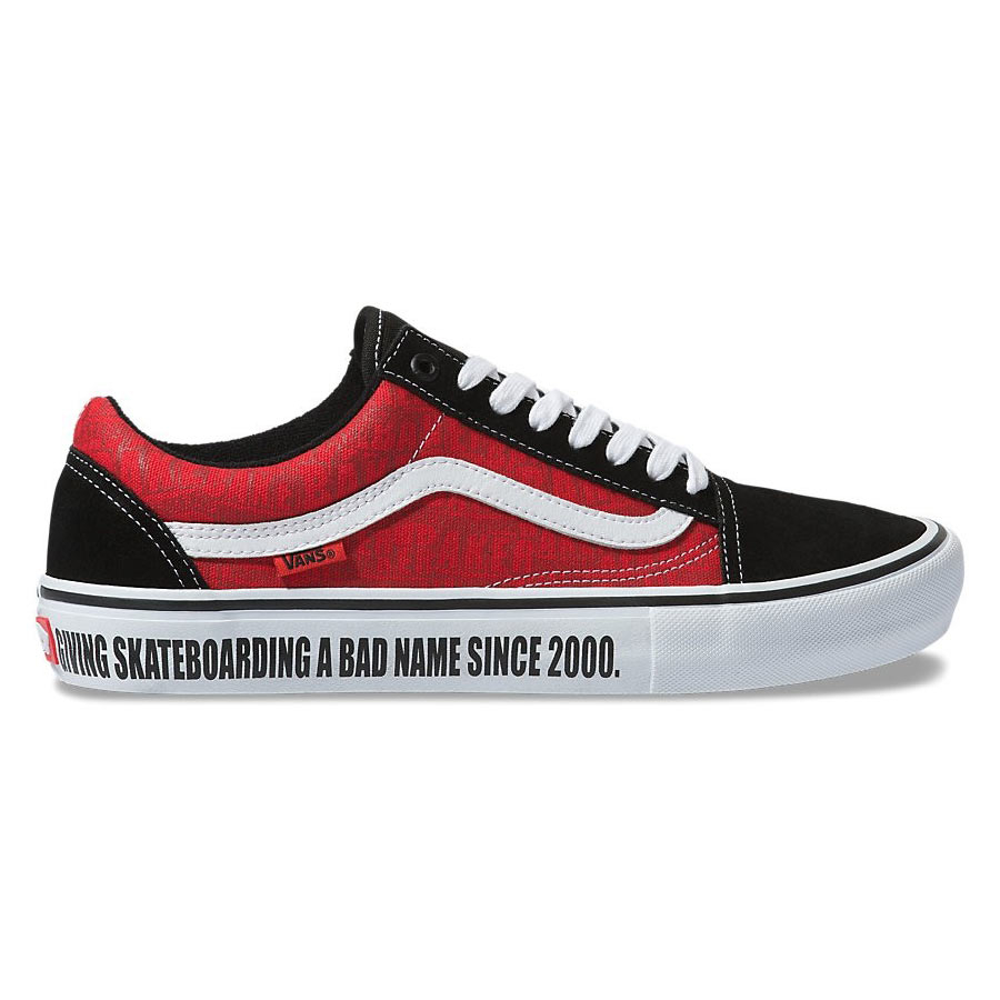 vans red black and white