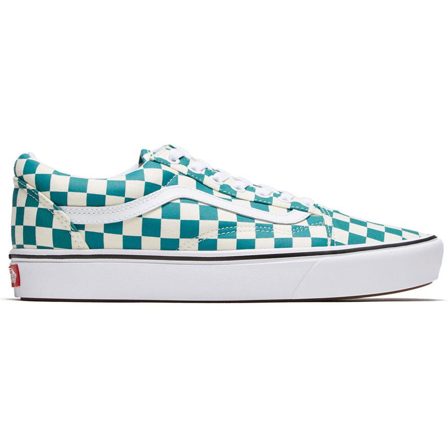 Teal top green vans