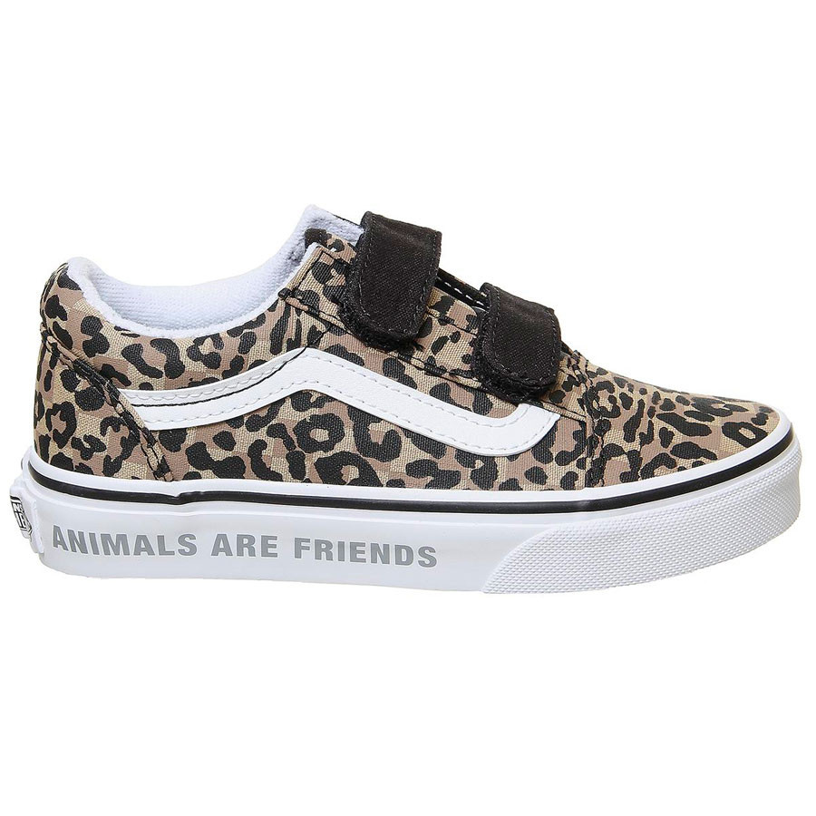 vans kids leopard