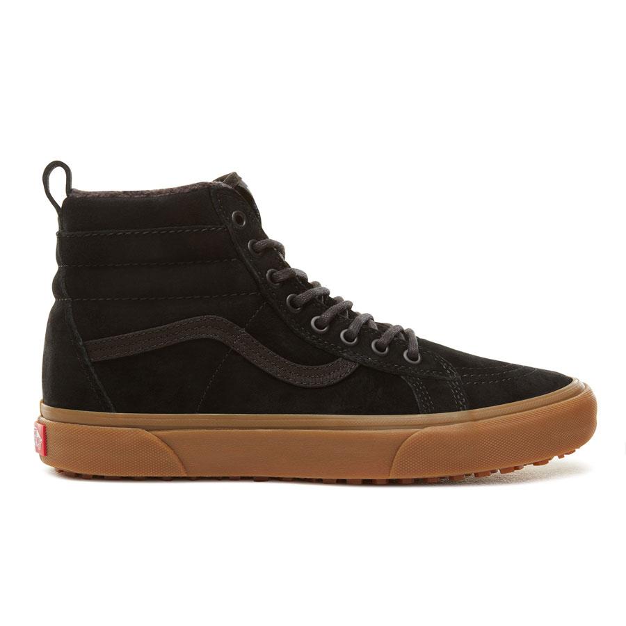 vans sk8 hi mte black leather gum